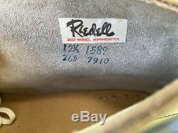 Vintage Riedell 265 12 1/2 B Black Leather Speed Skate Boot