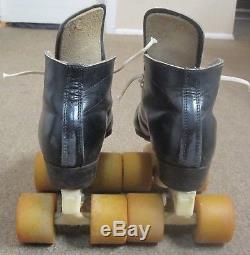 Vintage Riedell 265 Speed Quad Mens 4 1/2 Roller Skates Laser Zinger 4.5