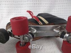 Vintage Riedell 265 Speed roller skate Red Wing boot MEN'S 7.5 Red Devil wheels