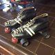 Vintage Riedell 265 Speed roller skate shoes boot MEN'S 9 1/2 Roller skates Blk