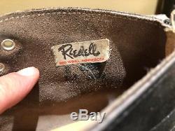 Vintage Riedell 265 redwing boot suregrip plates size 8 with box Hugger Wheels