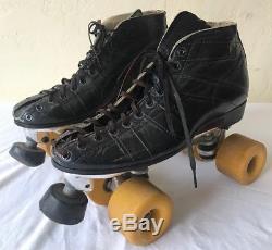 Vintage Riedell 295 Roller Skates Size 9 Sure Grip Century Plates Z Smooth Wheel