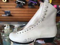 Vintage Riedell 297 Women's 9 White Skate Boots NOS