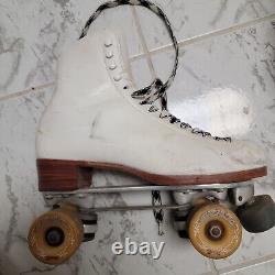 Vintage Riedell 297R Mens Roller Skates Sz 10 Red Wing Boot/Sure-Grip Classic 7