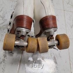 Vintage Riedell 297R Mens Roller Skates Sz 10 Red Wing Boot/Sure-Grip Classic 7