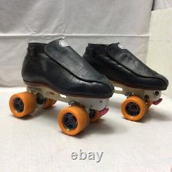 Vintage Riedell 395 Speed Skates Laser Skate Co. Plates Jam Derby Roller Skates