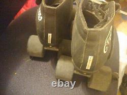 Vintage Riedell Carrera Speed Skates Size 8 Black