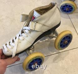 Vintage Riedell Carrera Speed Skates Size 8 Leather Sure grip match 2