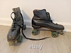 Vintage Riedell Chicago Free-Style FO-MAC wheels Size 8 Roller Skates VTG 1972