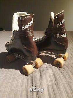 Vintage Riedell Classics Roller Skates Hockey Boot Sure Grip Cyclone Zinger sz 9