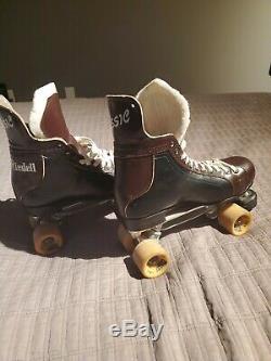 Vintage Riedell Classics Roller Skates Hockey Boot Sure Grip Cyclone Zinger sz 9
