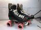 Vintage Riedell Classics Roller Skates Hockey Boot Sure Grip plate & Wheels sz 6