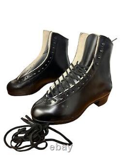 Vintage Riedell Gold Star Black Skating Shoes Red Wing, Minnesota 55066 Size 7