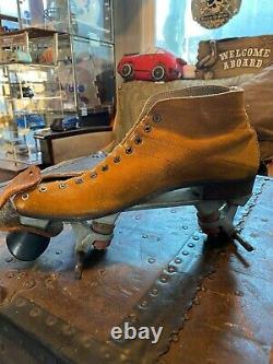 Vintage Riedell IFO Roller Skate Boots With Independent Plates Mens 9 Women's 10