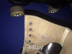 Vintage Riedell Labeda Pro Line Roller Skates Mens Size 13 -RARE YELLOW WHEELS
