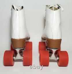 Vintage Riedell Leather Roller Skates Sz 7 Sure Grip Competitor 4 Rollo 78A USA