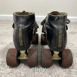 Vintage Riedell RS1000 Mens 9 9.5 Speed Skates Sure Grip Hartford Bearings