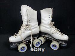 Vintage Riedell Red Wing Chicago Custom Gold Medalist Roller Skates Size 4 RARE