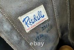 Vintage Riedell Red Wing Chicago Custom Gold Medalist Roller Skates Size 4 RARE