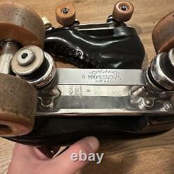 Vintage Riedell Red Wing Chicago Pro Roller Skates USA Mercury Wheels 9.5 192816