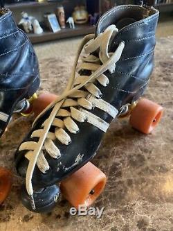 Vintage Riedell Red Wing Custom Roller Speed Skates Mens 5 Sure Grip Plates