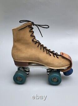 Vintage Riedell Red Wing Jogger Suede Rolller Skates Men 8 Women 9