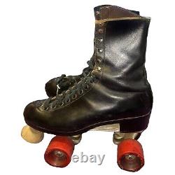 Vintage Riedell Red Wing Lincoln Plates roller skates 2417 size 8 Mens Suregrip