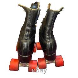 Vintage Riedell Red Wing Lincoln Plates roller skates 2417 size 8 Mens Suregrip