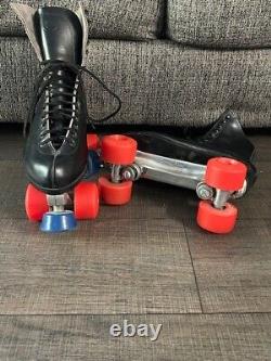 Vintage Riedell Red Wing Lincoln Plates roller skates 2417 sz 9.5 Mens pacercro