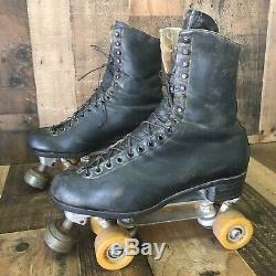 Vintage Riedell Red Wing Semi-Pro Roller Speed Skates Douglass Snyder Mens 11.5