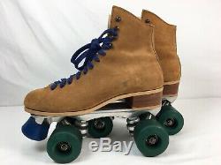 Vintage Riedell Red Wing Sure Grip Jogger Roller Skates Kryptos Wheels Womens 8