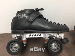 Vintage Riedell Revenge Plates Leather Quad Roller Speed Skates