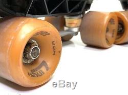 Vintage Riedell Roller Derby Speed Skates Zinger Wheels, Sunlite Plates, Sz 8