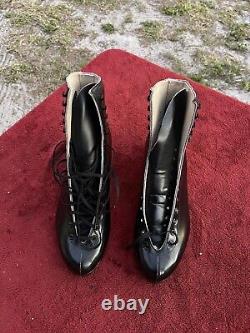 Vintage Riedell Roller Skate Boot Black Size 8 Men B-3