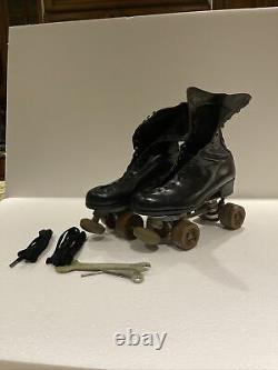 Vintage Riedell Roller Skates Douglas Snyder Plates All American Wheels Size