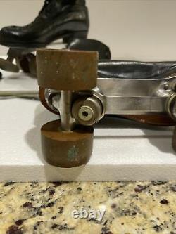 Vintage Riedell Roller Skates Douglas Snyder Plates All American Wheels Size