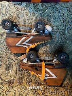 Vintage Riedell Roller Skates IFO Sims Snake Wheels 1980s Men Size 8 Please Read