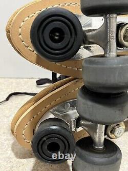 Vintage Riedell Roller Skates Men's Size 11 Sure Grip HTF Super X7 Arobic Wheels