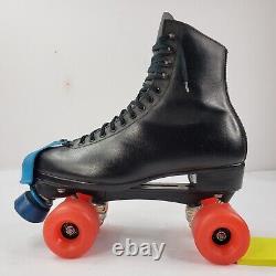 Vintage Riedell Roller Skates Mens Size 11 Kryptonics 70mm Wheels Black Leather