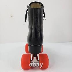 Vintage Riedell Roller Skates Mens Size 11 Kryptonics 70mm Wheels Black Leather