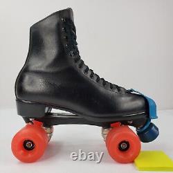 Vintage Riedell Roller Skates Mens Size 11 Kryptonics 70mm Wheels Black Leather