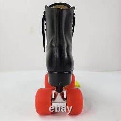 Vintage Riedell Roller Skates Mens Size 11 Kryptonics 70mm Wheels Black Leather