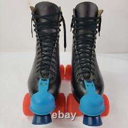 Vintage Riedell Roller Skates Mens Size 11 Kryptonics 70mm Wheels Black Leather