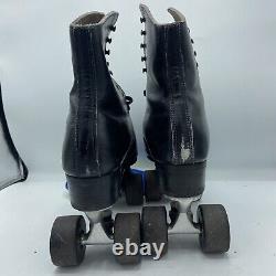 Vintage Riedell Roller Skates Red Wing 192 Sure grip Plates Mens Sz 9.5