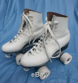Vintage Riedell Roller Skates Sure Grip Century Red Wing MN White M SZ 5 W SZ 6