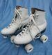 Vintage Riedell Roller Skates Sure Grip Century Red Wing MN White M SZ 5 W SZ 6