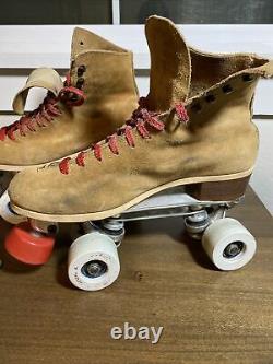 Vintage Riedell Roller Skates Sure Grip Century suede all american vanguard