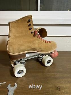 Vintage Riedell Roller Skates Sure Grip Century suede all american vanguard