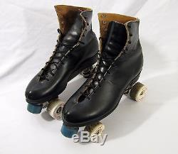 Vintage Riedell Roller Skates with RARE White Chicago VANATHANE 77K Wheels Size 10