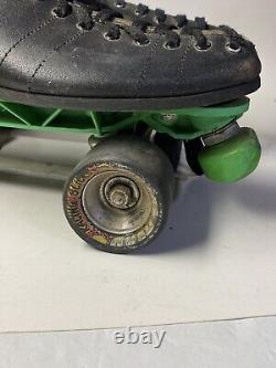 Vintage Riedell Sunlite II USA Black Roller Skates BONZI Wheels